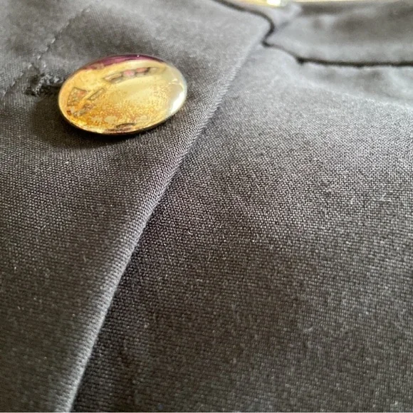 Zara High Rise Shorts Flowy With Button Black Size M - Picture 6 of 9